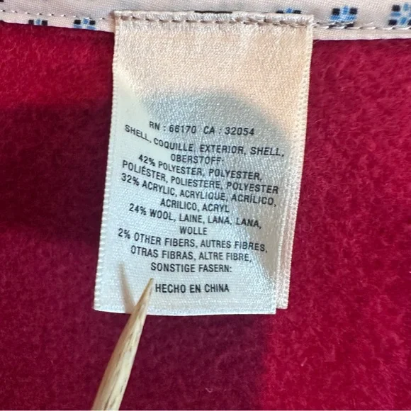 Anthropologie elevenses Brienne Red coat. Size Large. - Picture 12 of 14